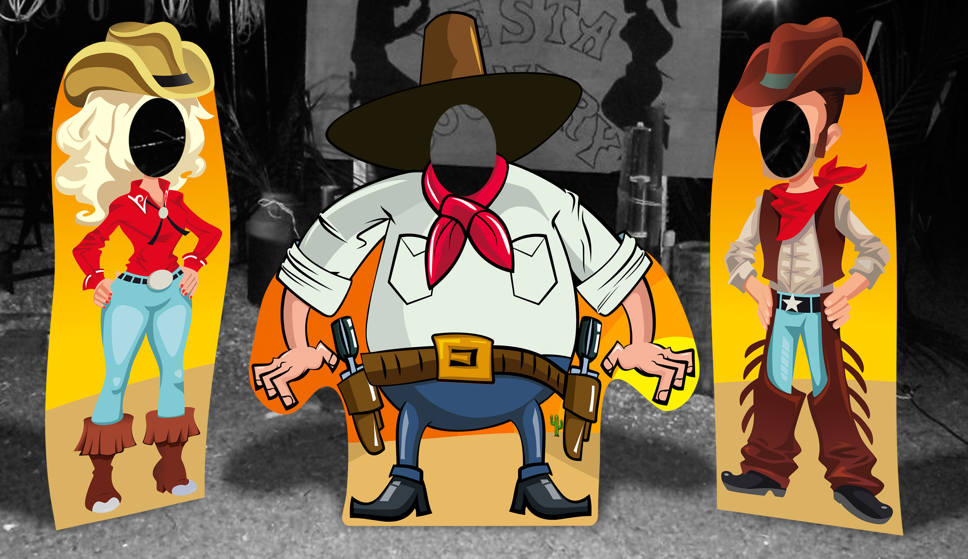 Display Cowboy, Cowgirl e Sheriff